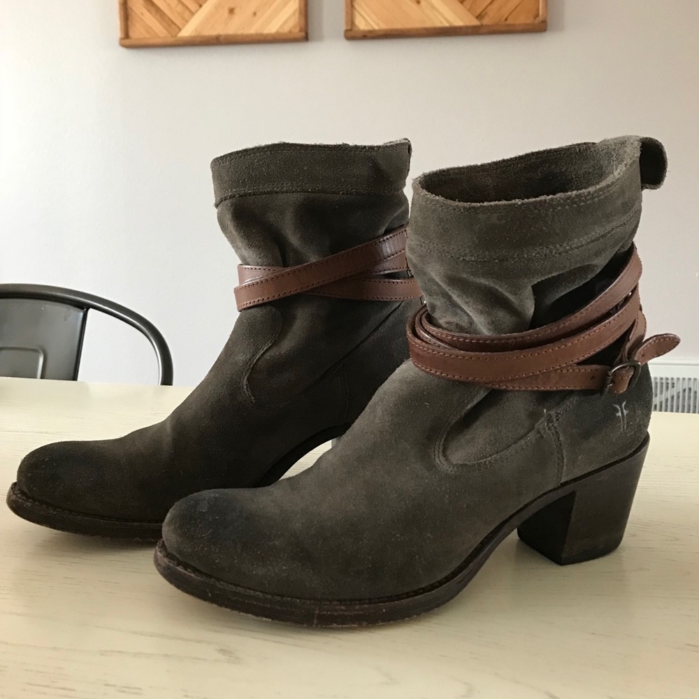 Frye Jane strappy short boot